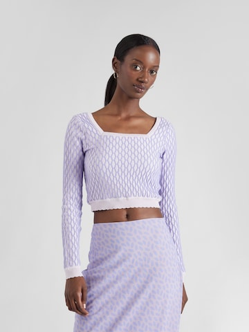florence by mills exclusive for ABOUT YOU - Pullover 'Gleeful' em roxo: frente