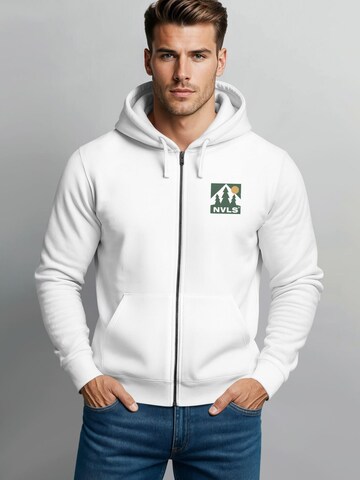 Neverless Sweatjacke 'Outdoor Adventure'‌‌‌‌ in Weiß