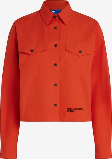 KARL LAGERFELD JEANS Übergangsjacke in kirschrot / schwarz, Produktansicht