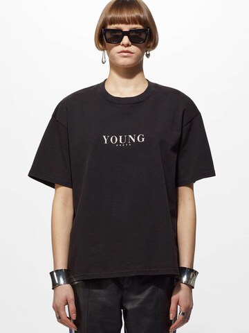 Young Poets Shirt 'Pria' in Zwart: voorkant