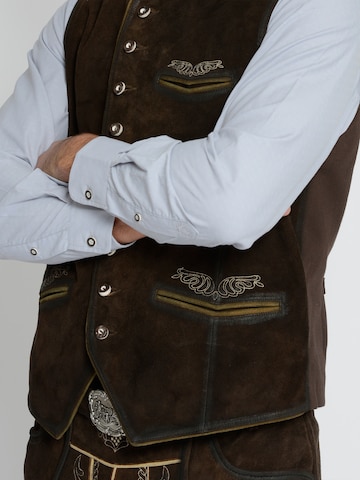 Rißberg Traditional vest in Brown