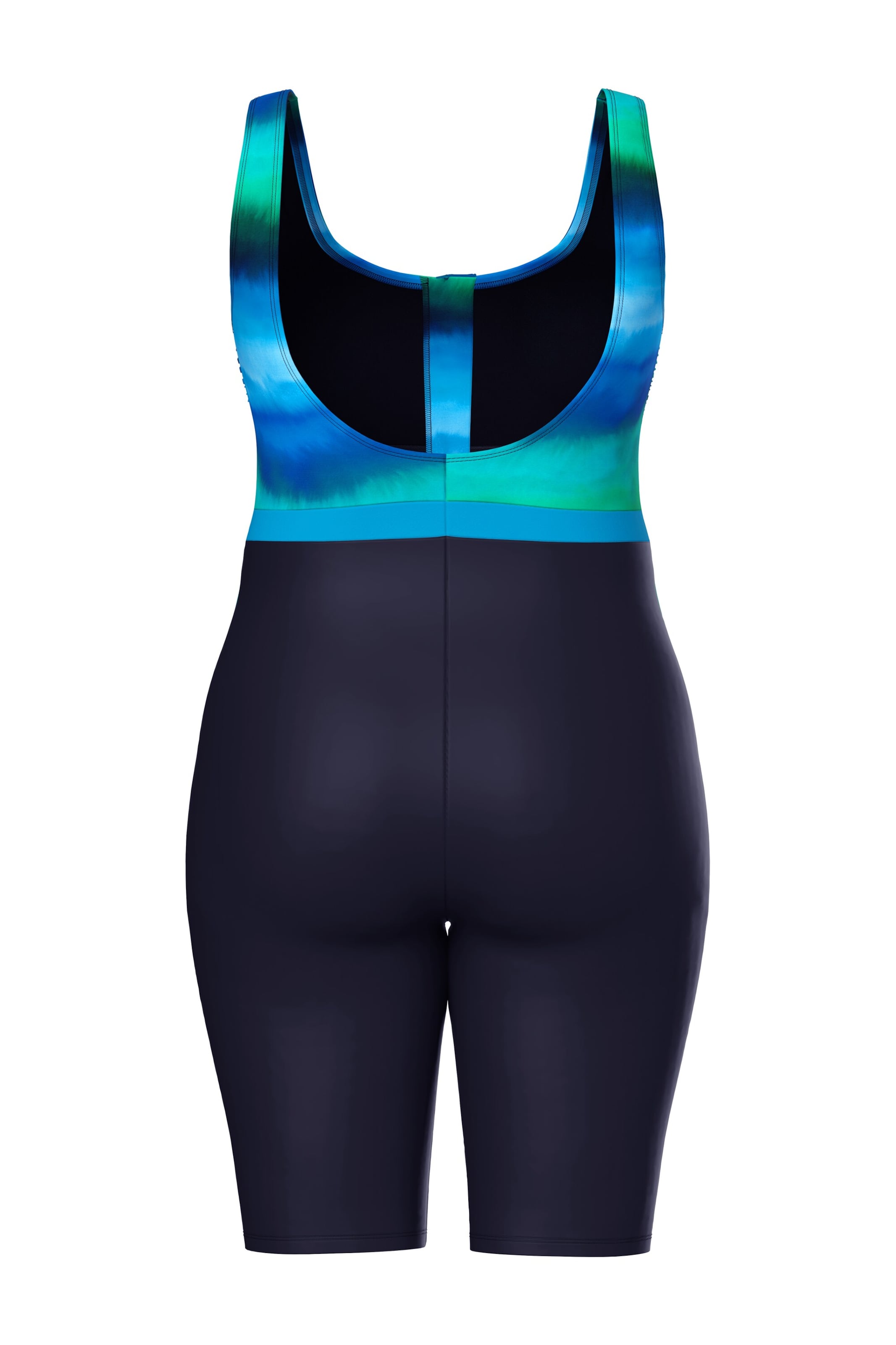 Ulla Popken T-shirt Shaping-badpak in Zwart