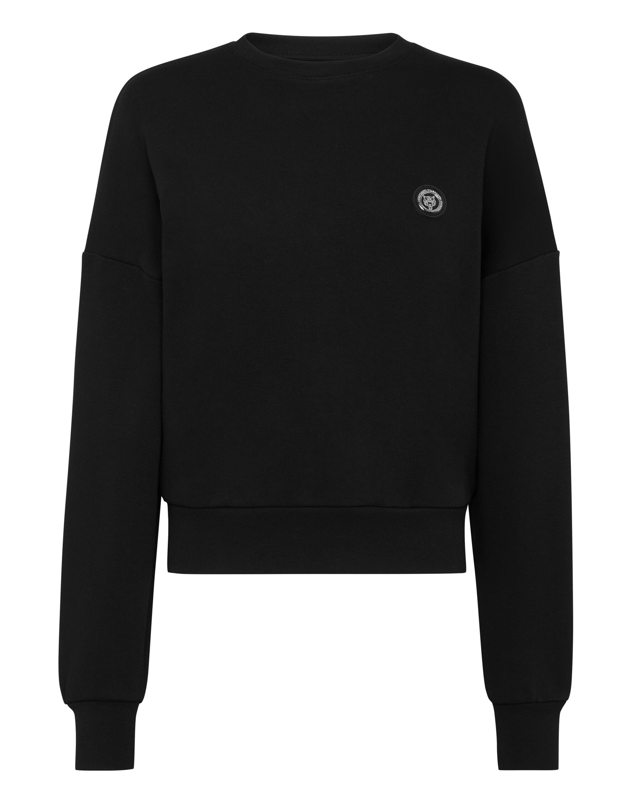 Plein Sport - Sweatshirt 'Glitter' em preto: frente