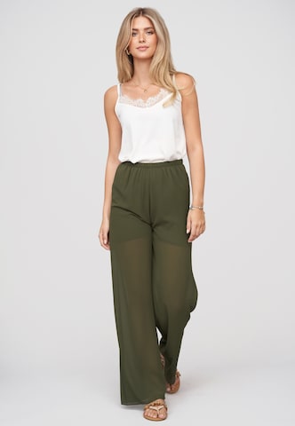 Wide leg Pantaloni di Cloud5ive in verde
