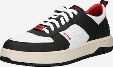 Sneaker low 'Kilian Tenn' de la HUGO Red pe negru: față