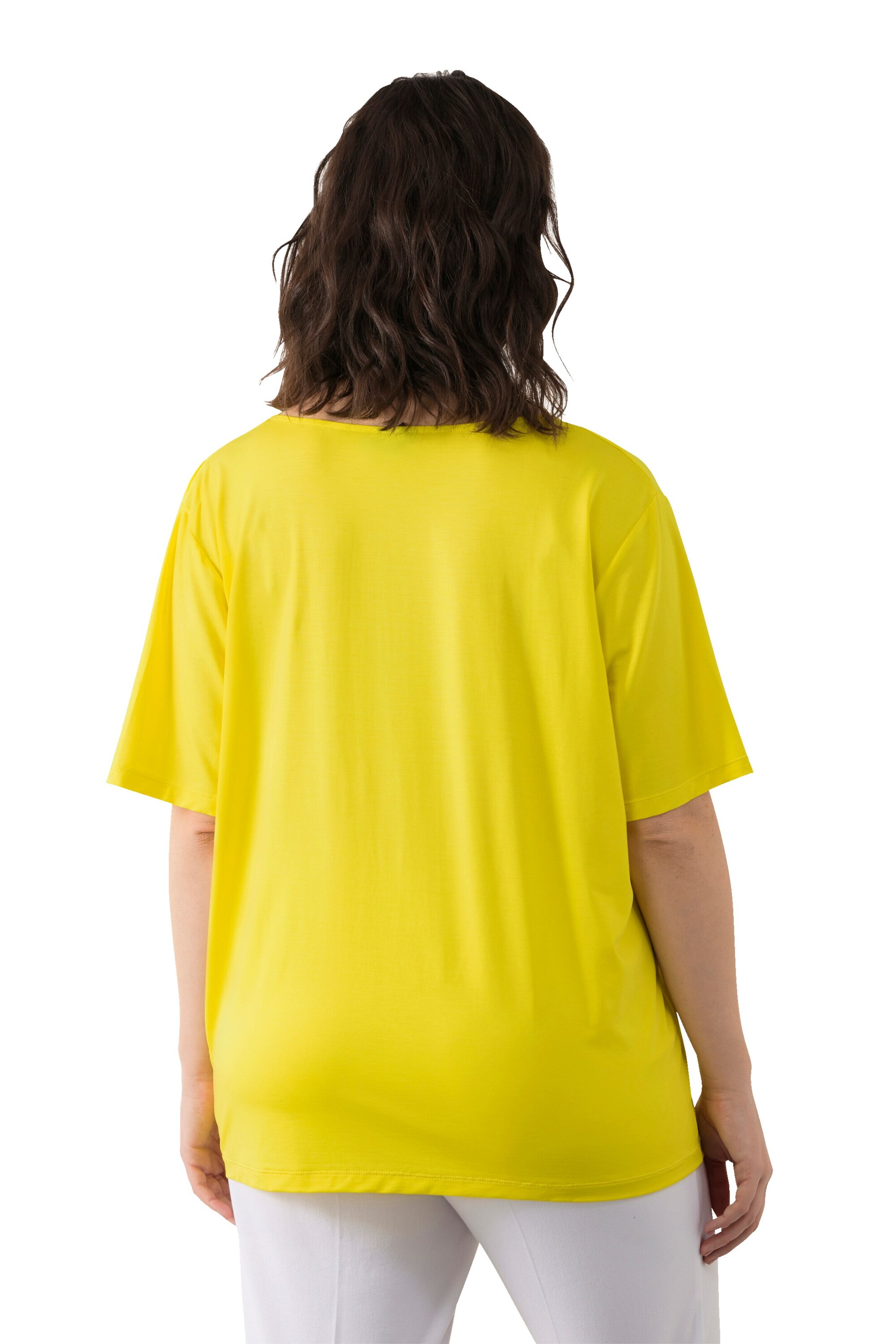 T-shirt Ulla Popken en jaune