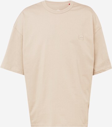 ALPHA INDUSTRIES Shirt 'Essentials' in Beige: voorkant