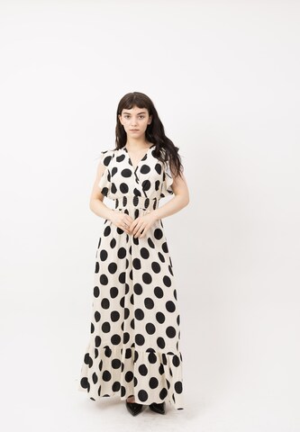 Elara Dress in White: front