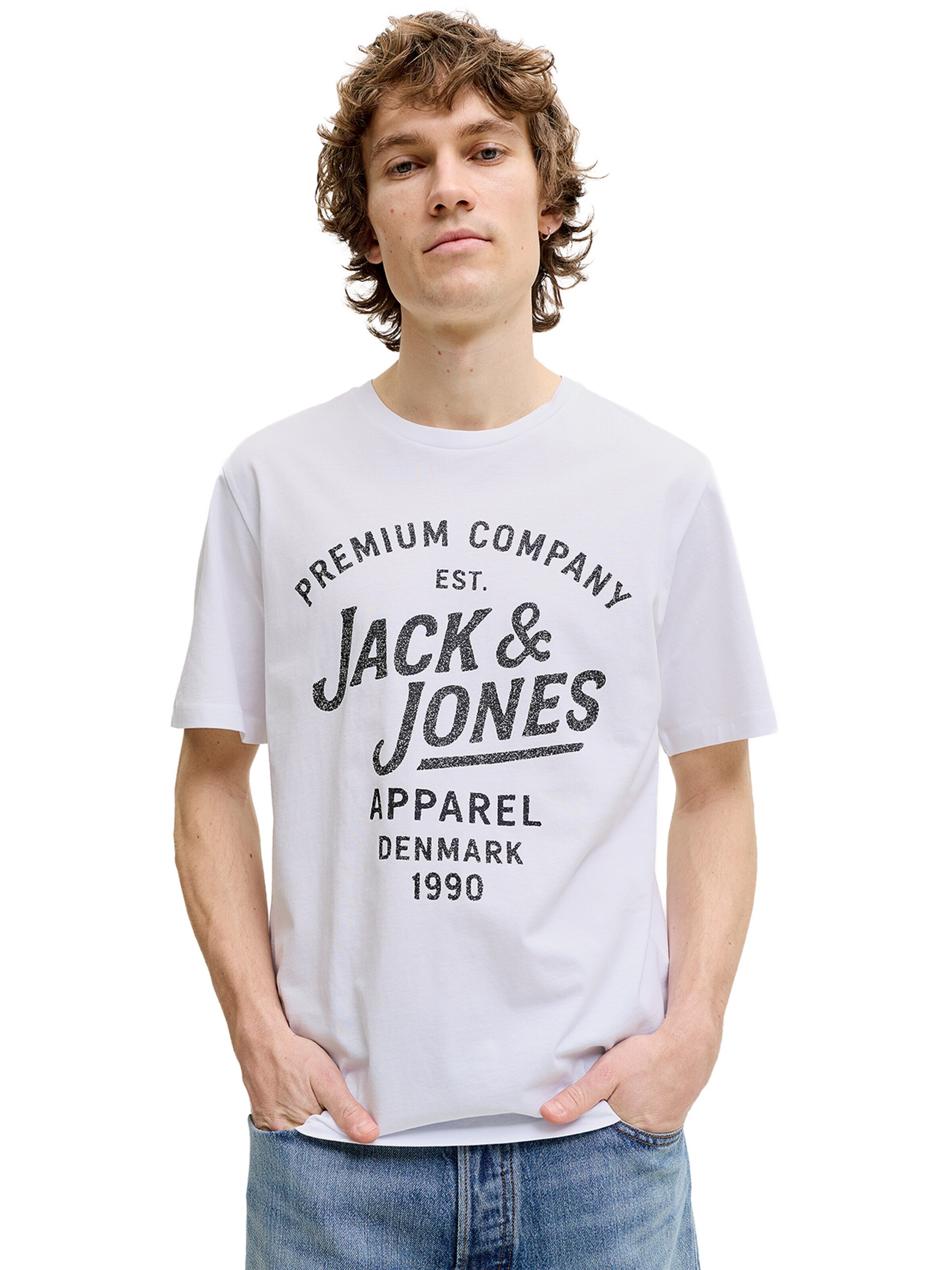 JACK & JONES Shirt 'Bluzane'‌‌‌ in Weiß