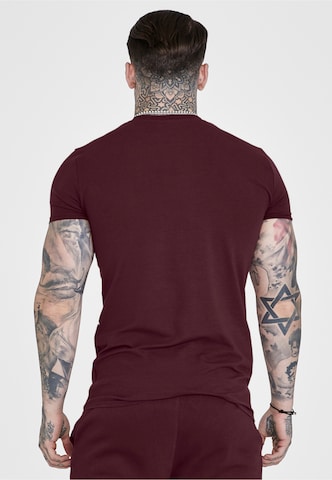 SikSilk Koszulka 'Essentials' w kolorze czerwony