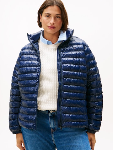 Geacă de primăvară-toamnă de la Tommy Hilfiger Curve pe albastru: față