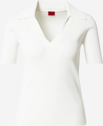 HUGO Red Sweater 'Sovitellia' in White: front