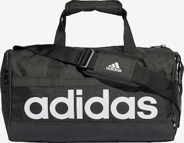 ADIDAS SPORTSWEAR Sports Bag 'Essentials Linear Extra Small' in Black: front