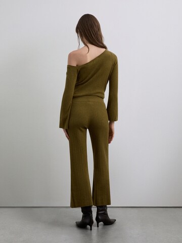 Scalpers Расклешенный Штаны в Зеленый