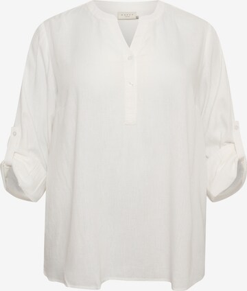 KAFFE CURVE Blouse 'Mille' in White: front