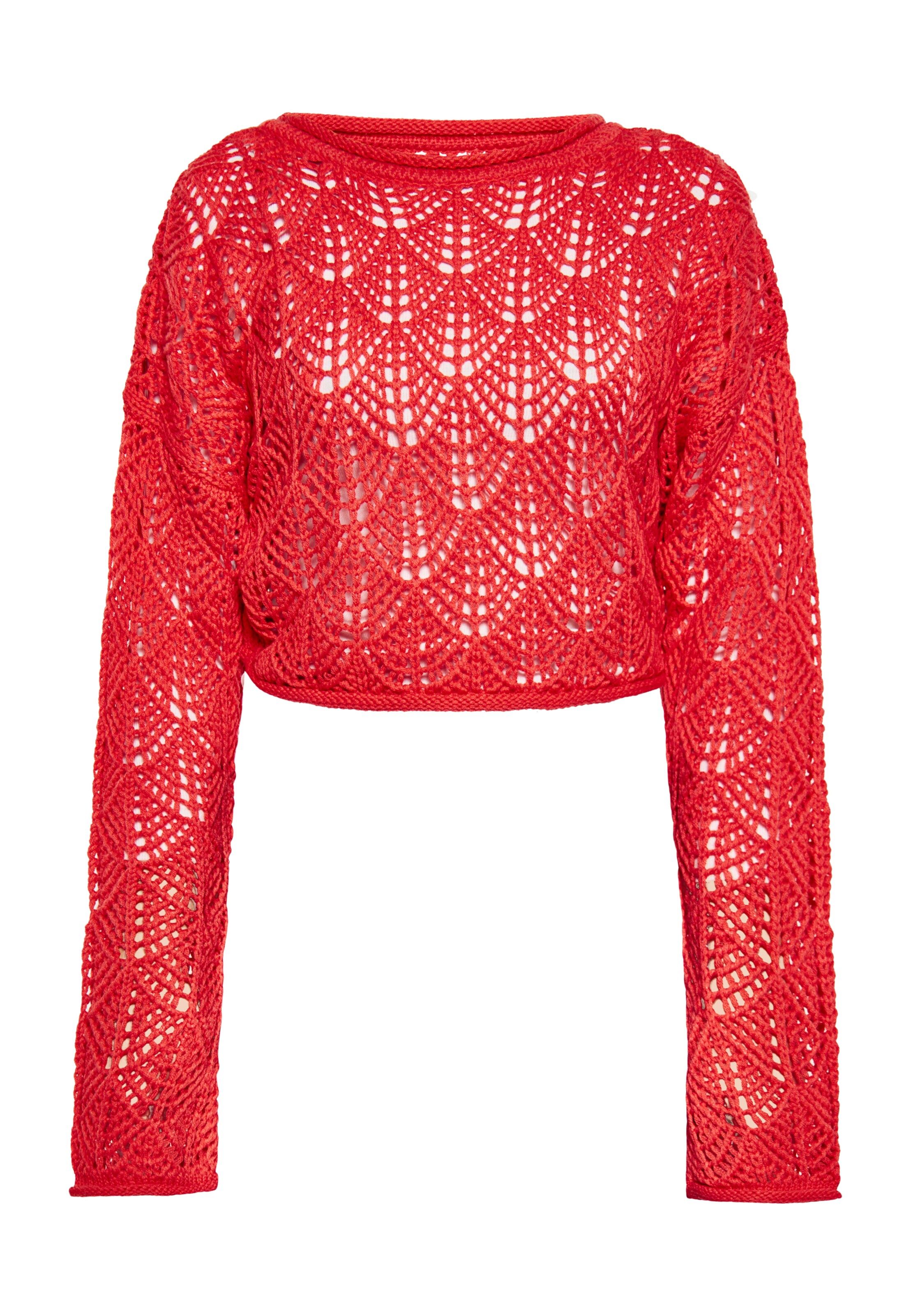 swirly Pullover in Rot: Vorderseite