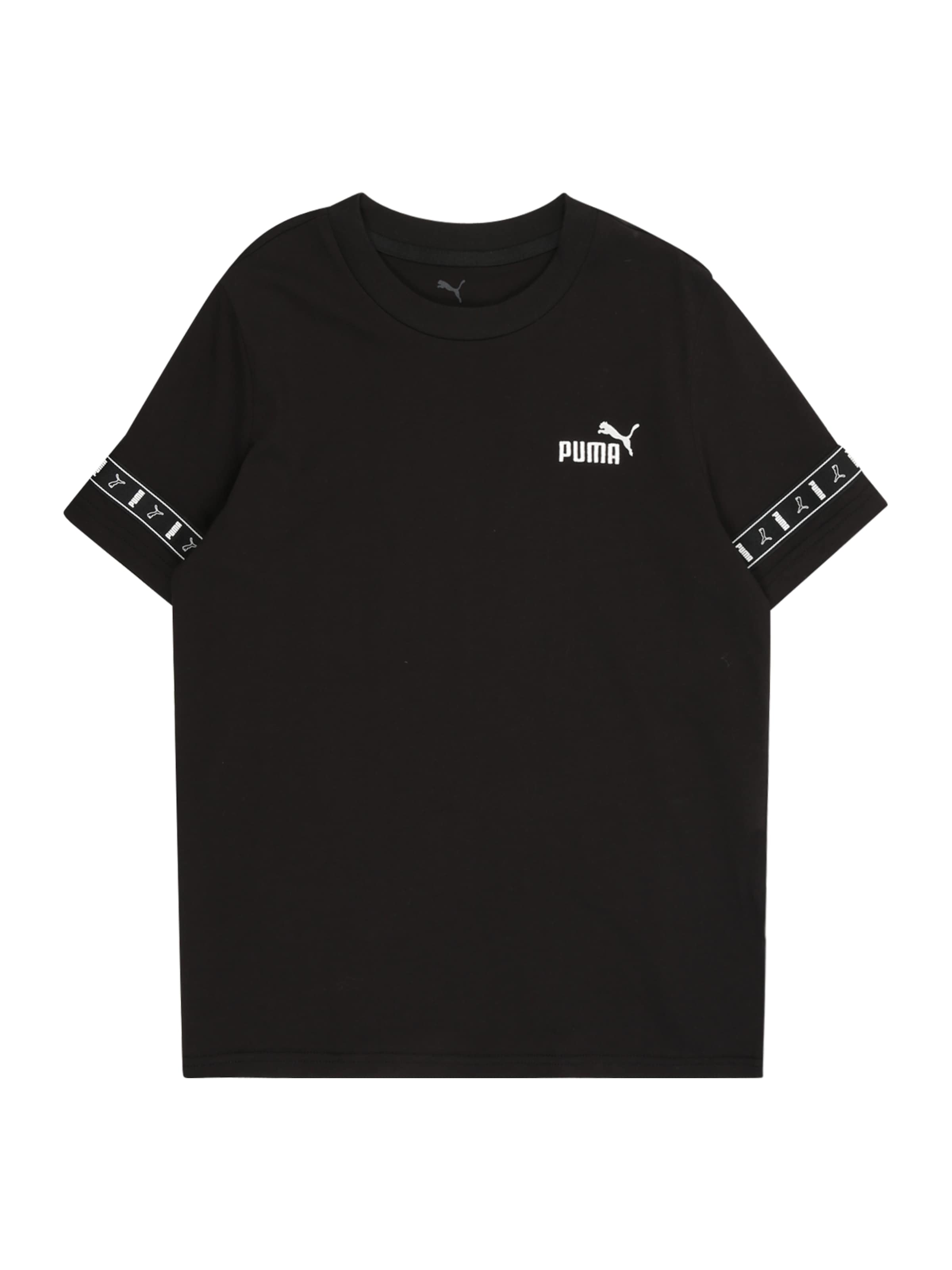 PUMATehnička sportska majica 'ESS' - crna boja: prednji dio