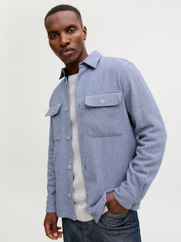 JACK & JONES Regular fit Button Up Shirt 'JPRRayle' in Blue