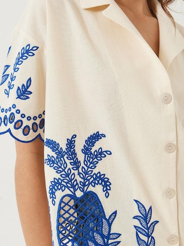 Bianco Lucci Bluse in Weiß