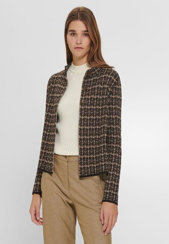 Peter Hahn Knit Cardigan in Brown: front