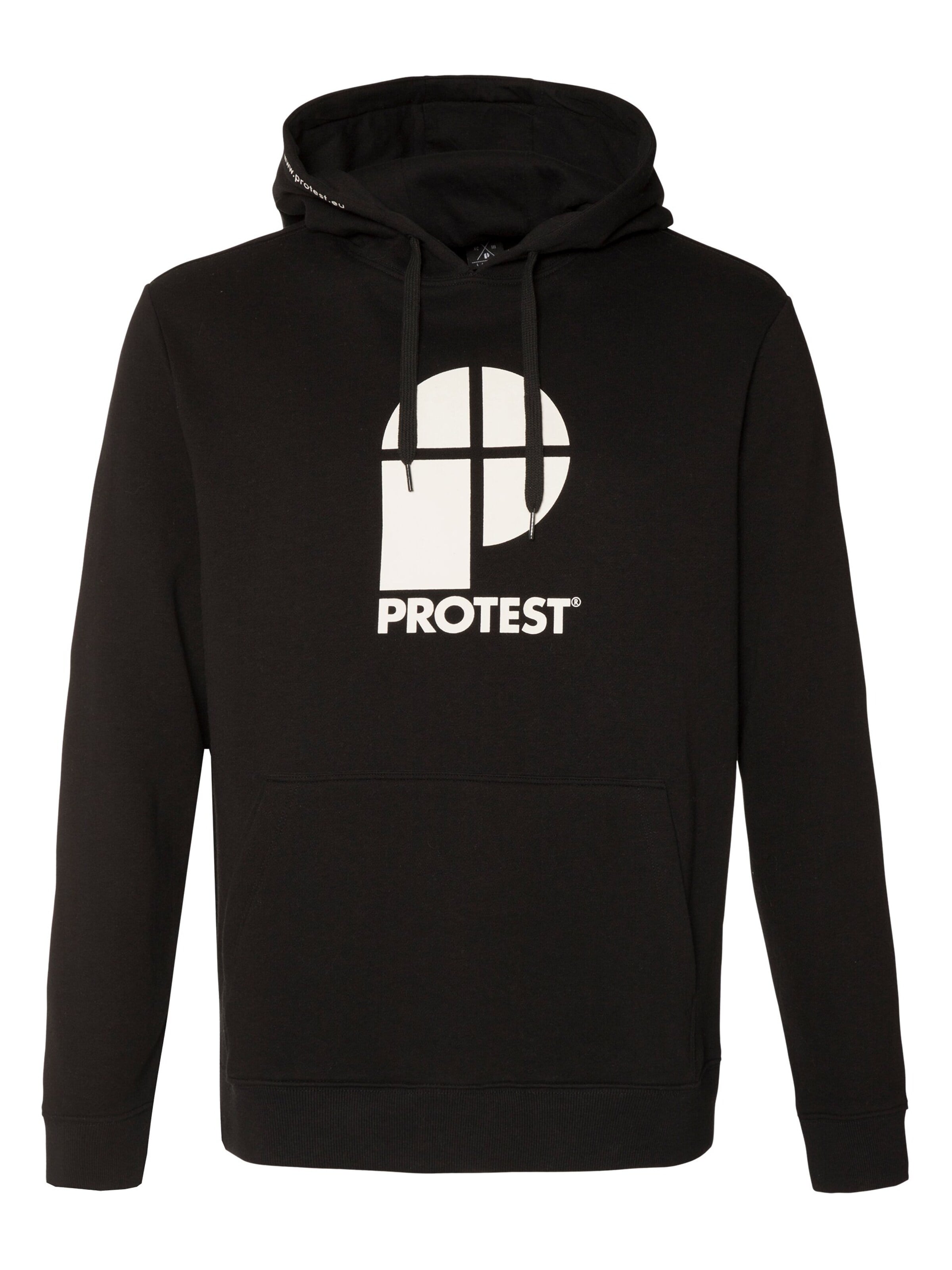 Pull-over 'CLASSIC LOGO HOODY' PROTEST en noir : devant