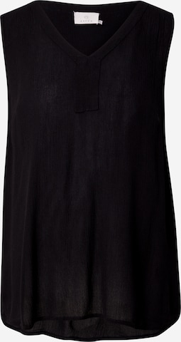 Kaffe Top 'Amber' in Black: front