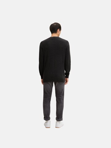 TOM TAILOR Sweater in Black