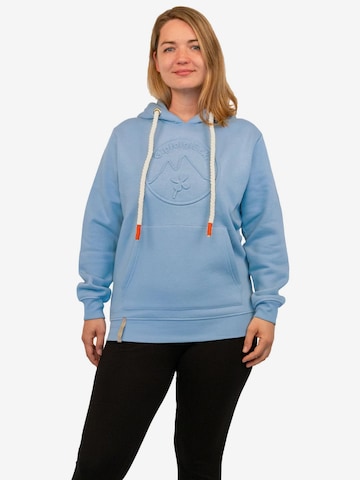 Gipfelglück Sweatshirt 'Mirka' in Blau: predná strana