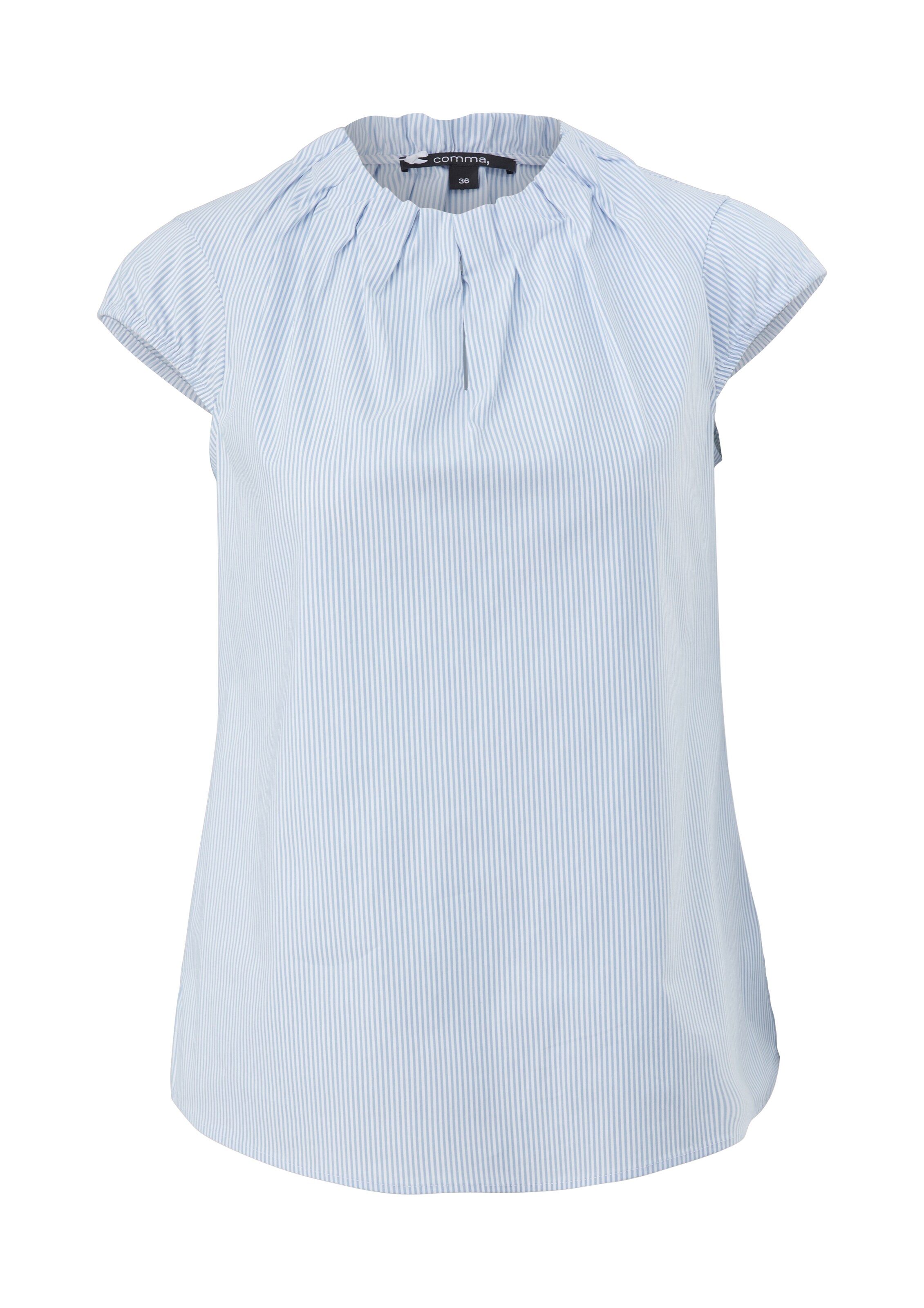 COMMA Bluse in Blau: Vorderseite