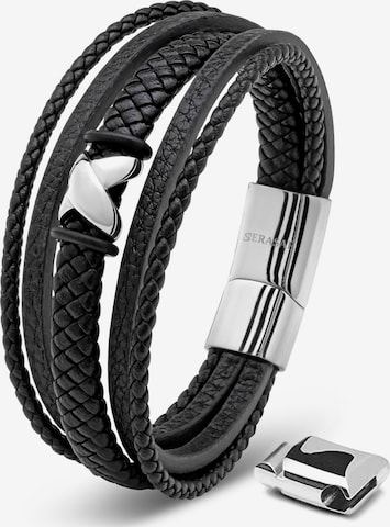 SERASAR Bracelet 'Flake' in Silver: front