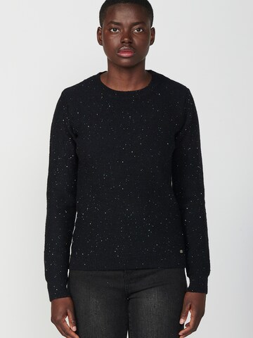 Pull-over KOROSHI en noir : devant