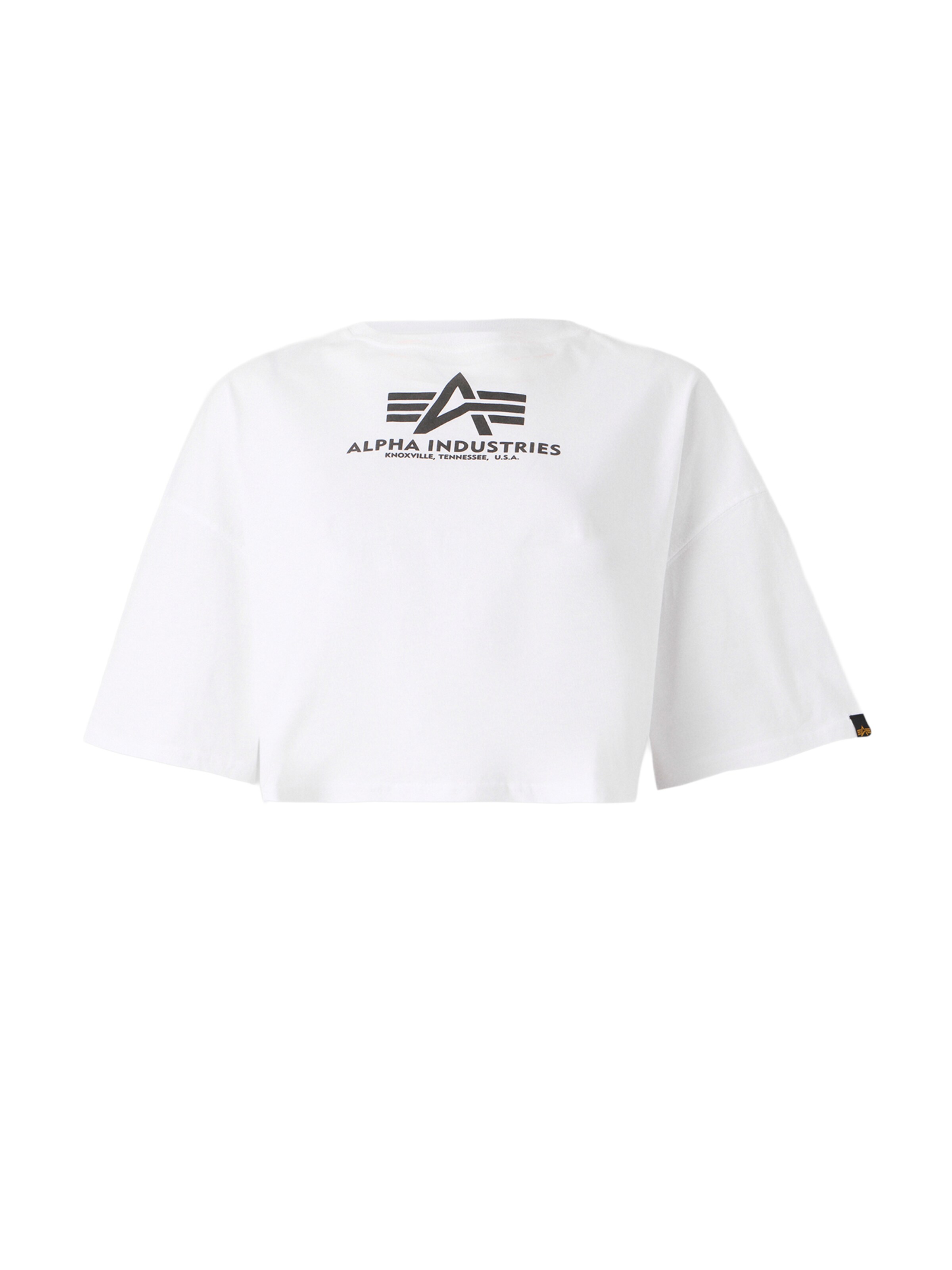 T-shirt ALPHA INDUSTRIES en blanc : devant