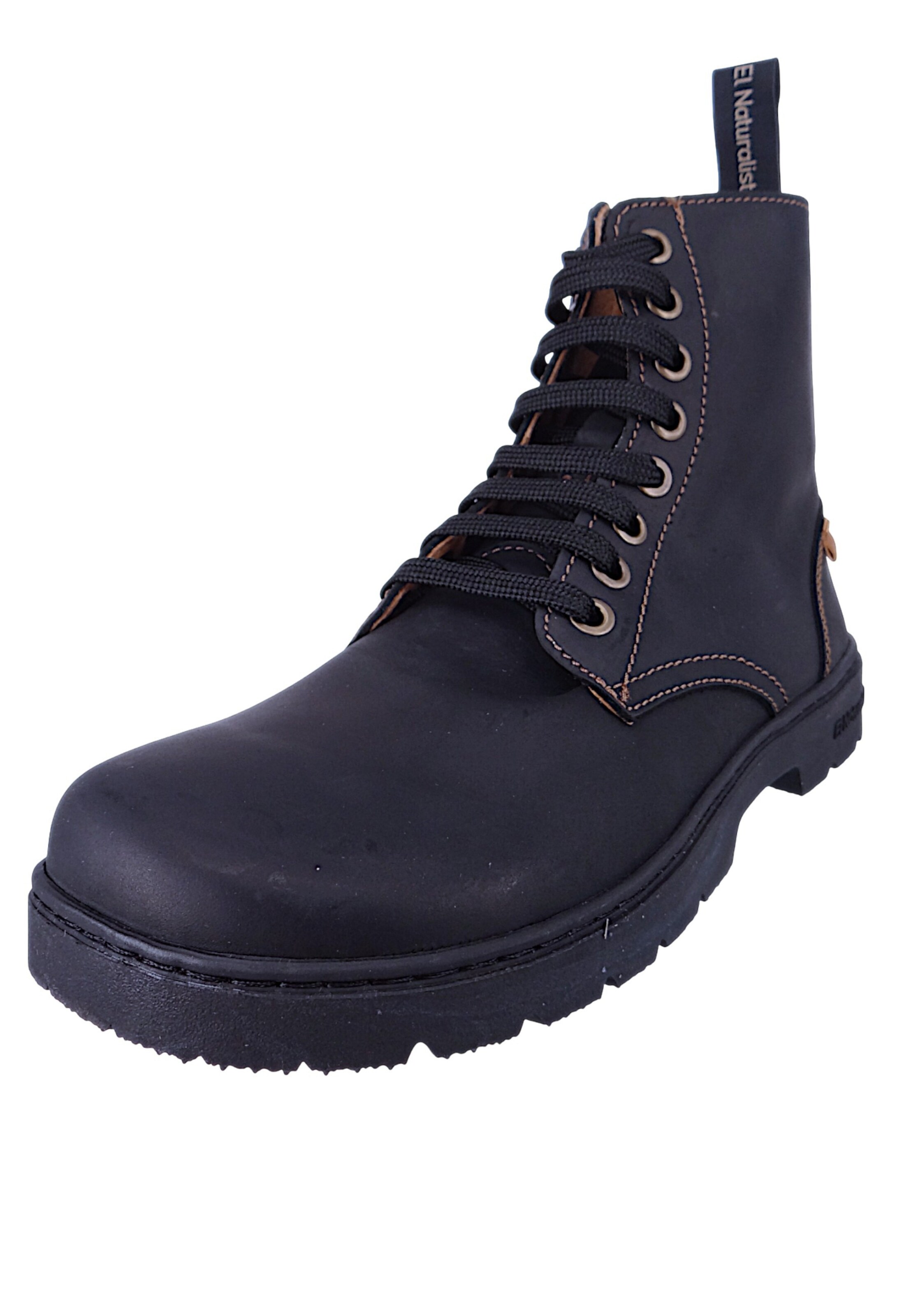 EL NATURALISTA Lace-up bootie in Black