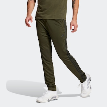 ADIDAS PERFORMANCE Tapered Sporthose 'Essentials' in Grün: Vorderseite