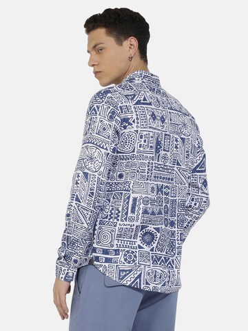 Campus Sutra - Ajuste regular Camisa 'Travis' en azul