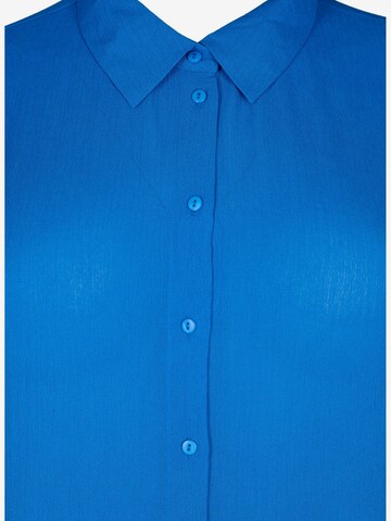 Abito camicia 'EROSE' di Zizzi in blu