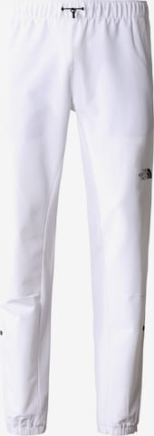 Effilé Pantalon de sport THE NORTH FACE en blanc : devant