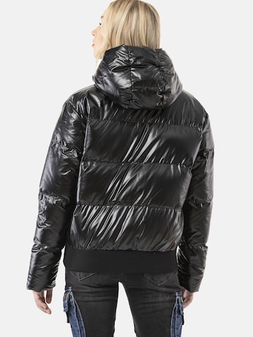 CIPO & BAXX Winterjacke 'WM141', wärmend, transparente Fronttaschen in Schwarz