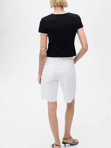 MANGO Gebreid vest 'PORTBI' in Zwart