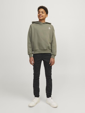 Jack & Jones Junior Tapered Παντελόνι 'JPSTPaul JJFlake' σε μαύρο