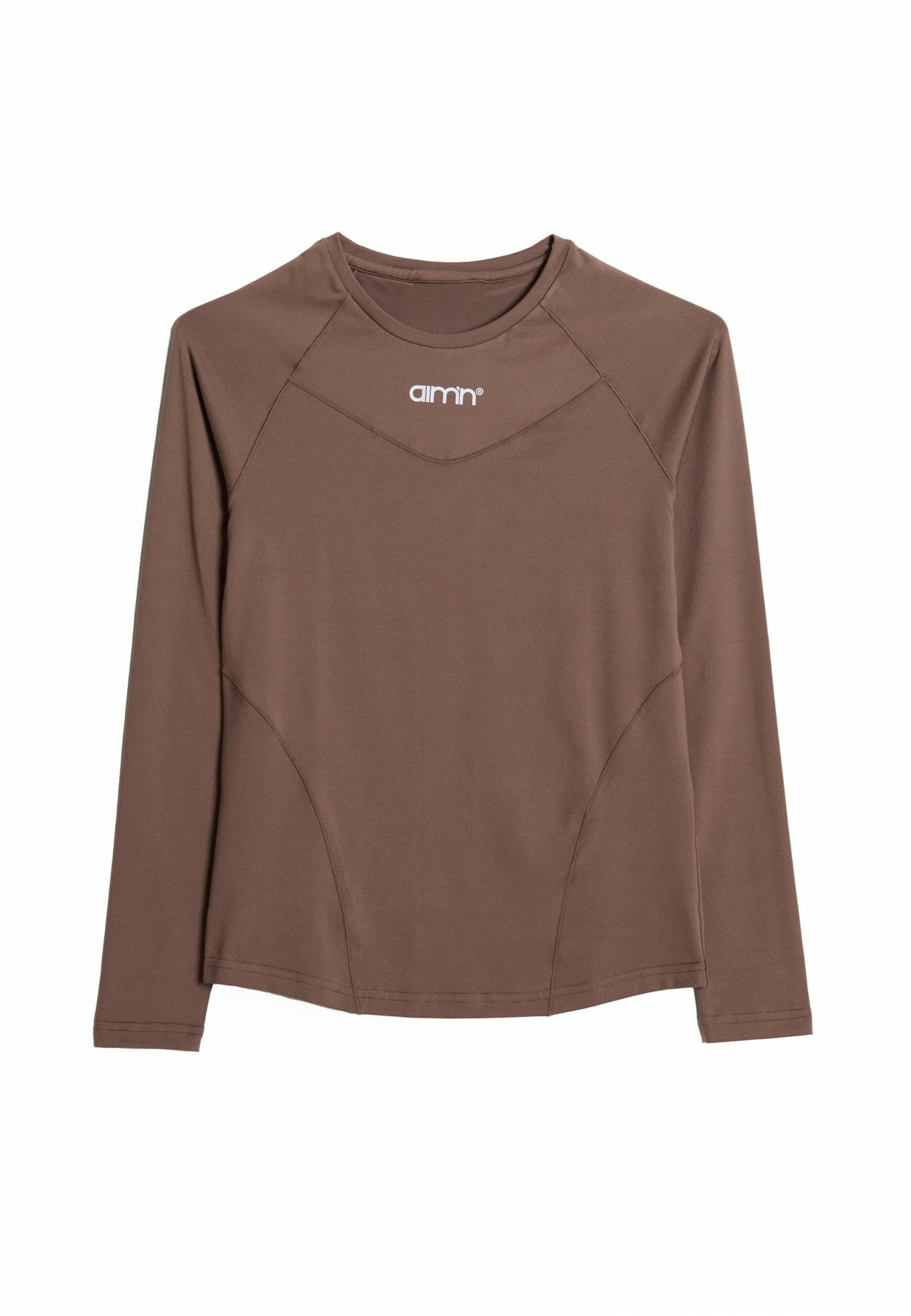 Aim'n Funkční tričko – hnědá: přední strana