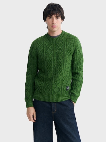 Thinking MU Trui 'Rasta' in Groen: voorkant