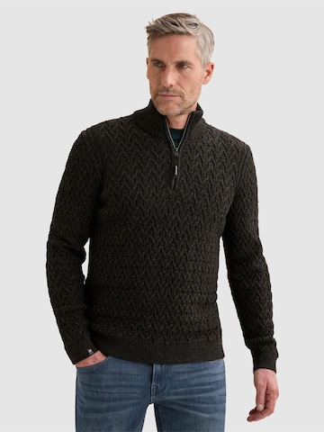 VANGUARD Pullover 'Pullover in a wool blend with half-zip' i sort: forside