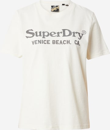 Tricou de la Superdry pe bej: față