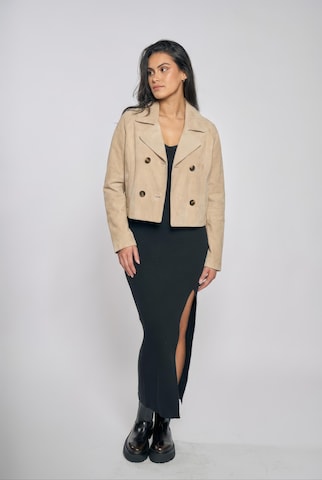 Giacca di mezza stagione ' Lederjacke ' di FREAKY NATION in bianco