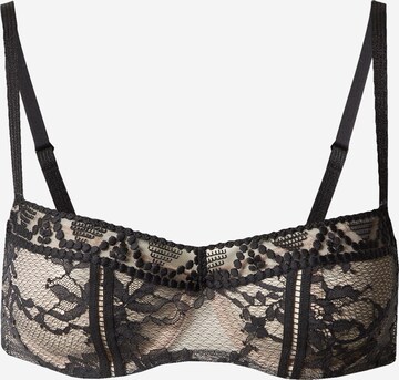 PASSIONATA Bralette Bra in Black: front