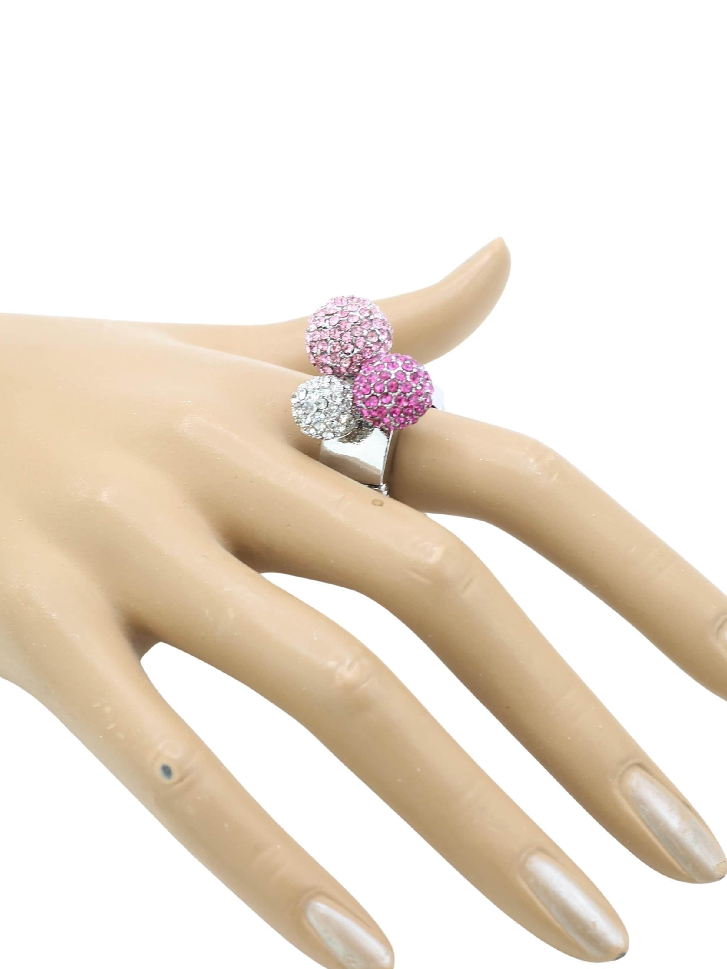 COLLEZIONE ALESSANDRO Ring 'Space' in Pink