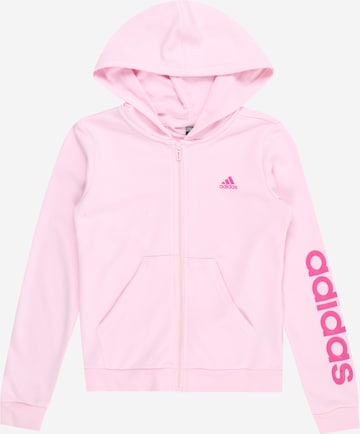 ADIDAS SPORTSWEAR Αθλητική ζακέτα φούτερ σε ροζ: μπροστά