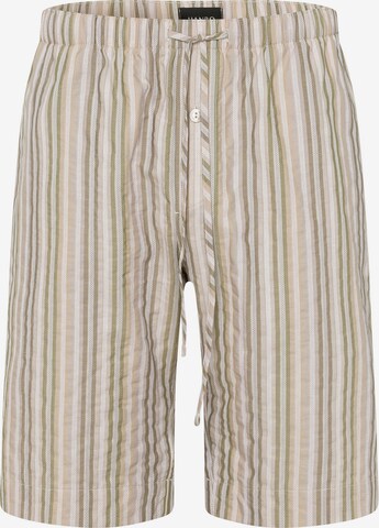 Hanro Pajama Pants ' Night & Day ' in Beige: front