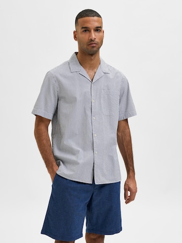 SELECTED HOMME Comfort Fit Skjorte 'Ray' i blå: forside